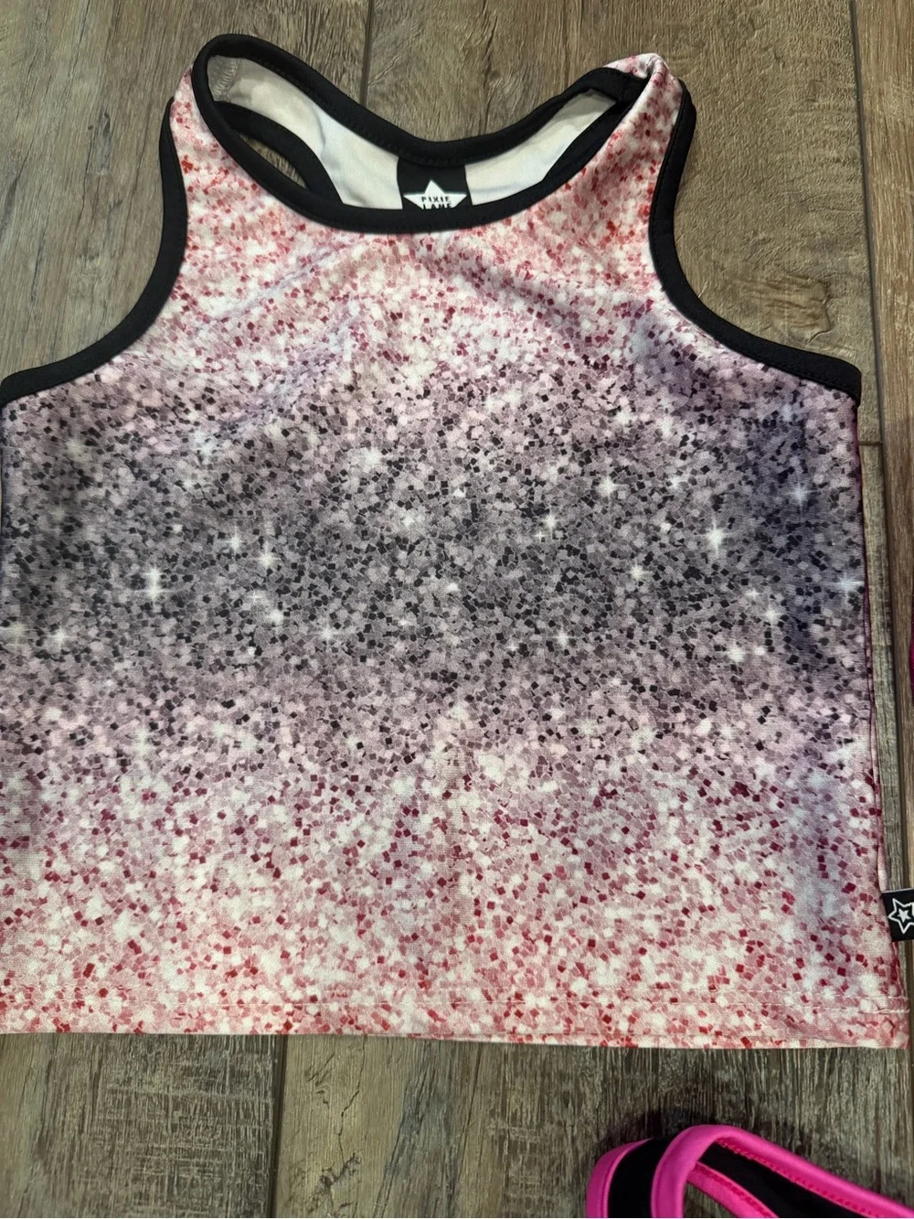 Pixie Lane Girls' Glitter Tumble Tank Trio - Size 7
